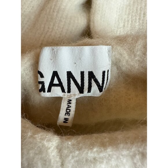 Ganni‎ Womens Alpaca Wool Blend Hoodie Sweater Size XS - Picture 4 of 7